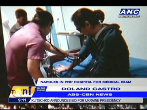 Napoles brought to Camp Crame for check-up
