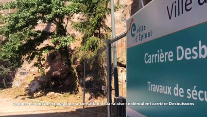 2500 m² de grillage déroulés carrière Desbuissons