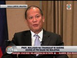 PH maritime row with China tackled in PNoy's Malaysia trip