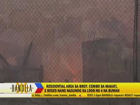 Fire hits residential compound anew in Makati