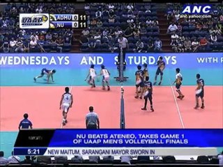 Download Video: NU beats Ateneo, takes Game 1 of men's volleyball finals