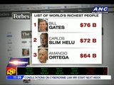 And the world's richest man is ...