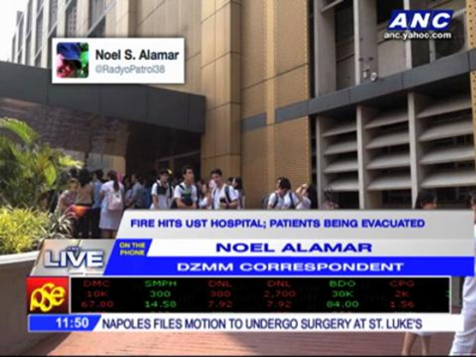 Fire hits UST Hospital