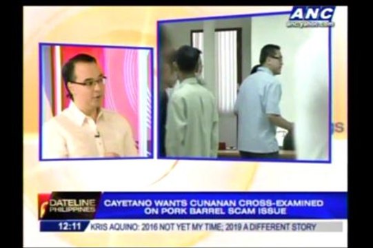 Cayetano wants Cunanan cross-examined on pork scam