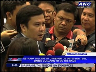 Jinggoy willing to take lie detector test
