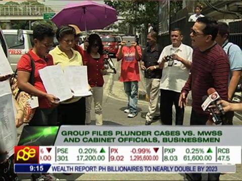 MWSS officials, water firm execs face plunder raps