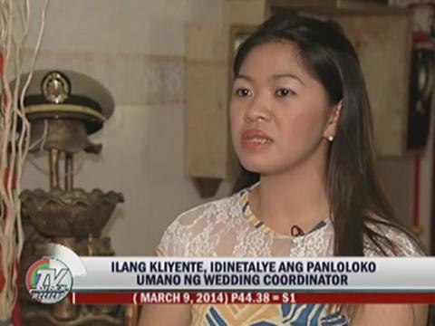 Wedding coordinator accused of estafa