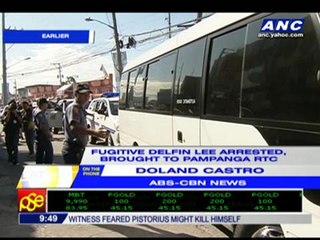 Delfin Lee brought to Pampanga RTC
