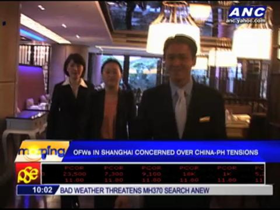 OFWs in Shanghai worry over China-PH tensions