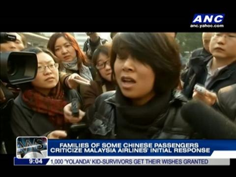 Families of some passengers criticize Malaysia Airlines