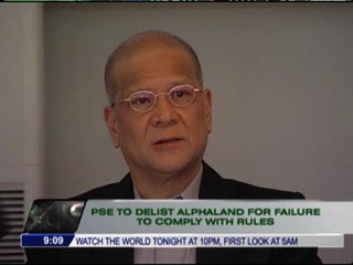 下载视频: PSE delisting Alphaland for violating rules