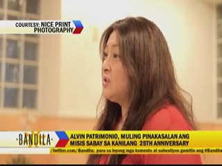 Alvin Patrimonio recalls love at first sight with wife