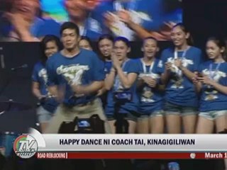 Download Video: Marc Logan reports: 'Happy' Ateneo coach dances