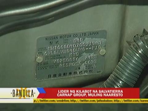 Alleged 'carjack king' nabbed in Caloocan