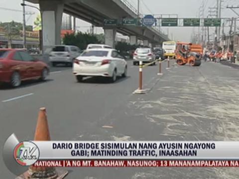 Heavy EDSA traffic seen as Dario Bridge repair starts