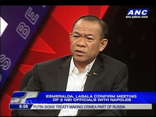 Napoles met with 2 NBI officials: Lasala, Esmeralda