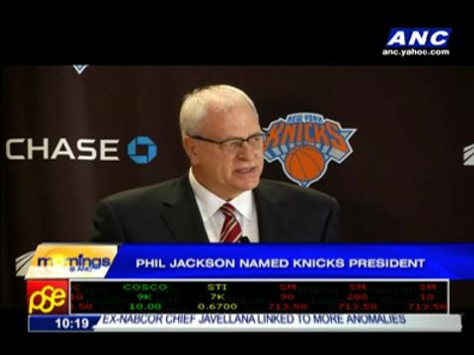 Phil Jackson named NY Knicks president