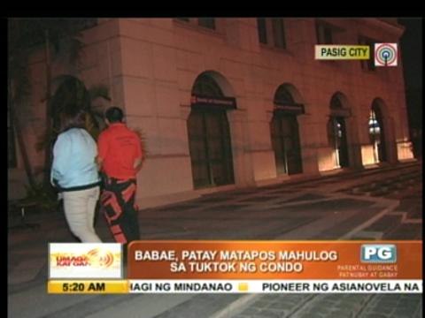 Model dies after falling off Ortigas building