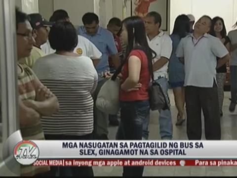 Woman loses hand in bus accident