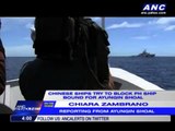 Chinese vessels try to block PH ship bound for Ayungin Shoal