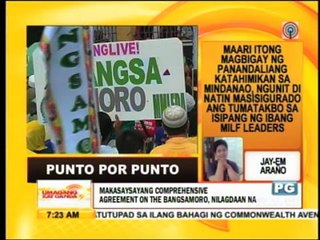 Punto por Punto: Comprehensive agreement on the Bangsamoro, nilagdaan na