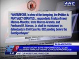 SC: Marcos heirs still defendants in PCGG case