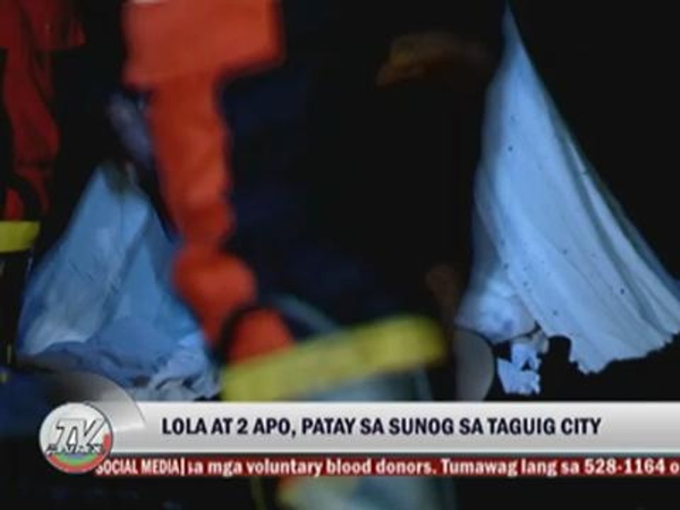Old woman, grandkids killed in Taguig fire