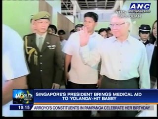 Singapore's president visits 'Yolanda'-hit Basey