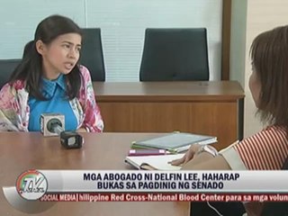 Delfin Lee camp ready to speak up at Senate probe