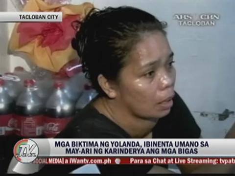 Rice for 'Yolanda' victims end up in food stalls