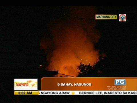 Fire hits residential area in Marikina