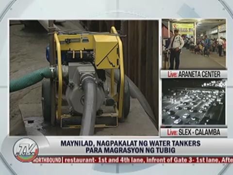 Maynilad deploys tankers to waterless areas