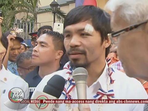 Pacquiao meets PNoy at Palace