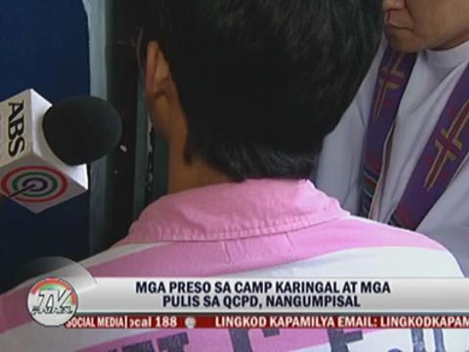 Jail inmates confess sins as Holy Week begins