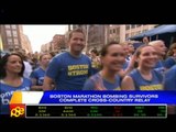 Boston marathon bombing survivors complete charity relay