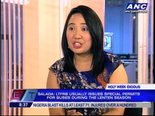 Télécharger la video: LTFRB issues 594 special permits for Holy Week exodus