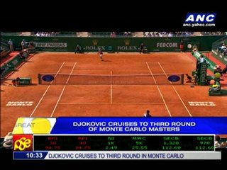 Djokovic cruises to Monte Carlo third round