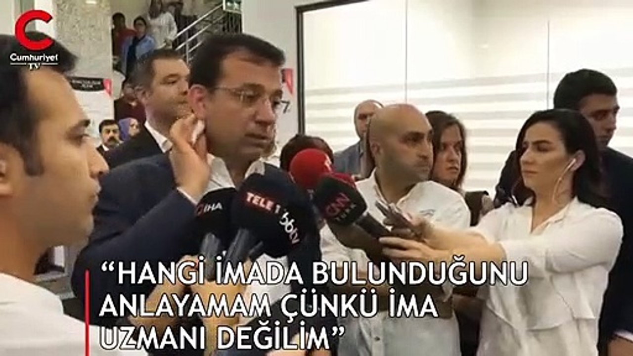 “Hangi imada bulunduğunu anlayamam çünkü ima uzmanı değilim”