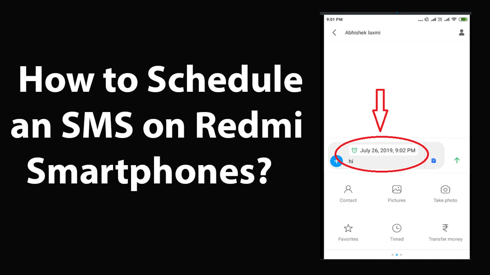 How to Schedule an SMS on Redmi Smartphones?