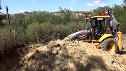 Tekirdağ malkara'da, '500 kilo altın var' iddiası resmi kazı başlattı