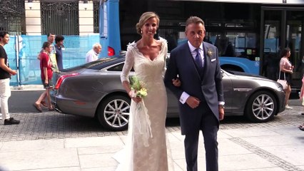 El vestido de novia de Nerea Ruano en su boda con el chef Paco Roncero