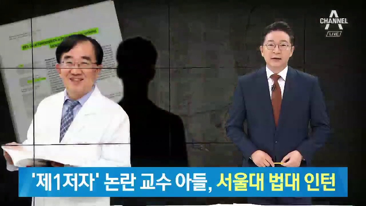 ‘조국 딸 제1저자’ 단국대 교수 아들, 서울대 법대서 인턴