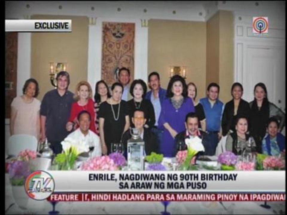 How Enrile celebrated 90th birthday on Valentine's