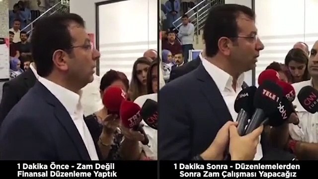 Ekrem İmamoğlu: Zam değil finansal düzenleme