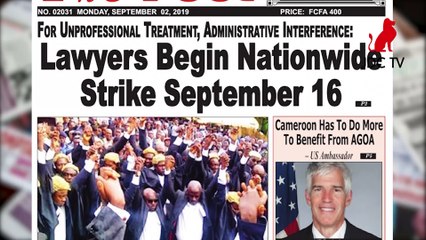 CAMEROONIAN PRESS REVIEW OF SEPTEMBER 02, 2019