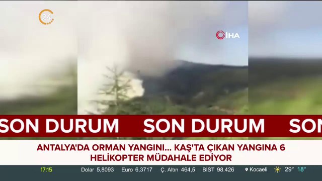 Antalya'da orman yangınından ilk görüntüler