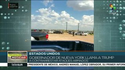 Pide gobernador de Nueva York a Trump haga algo contra ataques armados