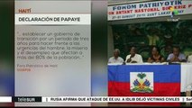 Haití: concluye foro con declaratoria que pide la renuncia del pdte.