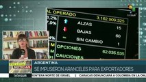 teleSUR Noticias: Argentina: se impusieron aranceles para exportadores