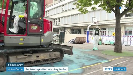 Pollution au plomb : rentrée reportée pour cinq écoles situées à proximité de Notre-Dame de Paris